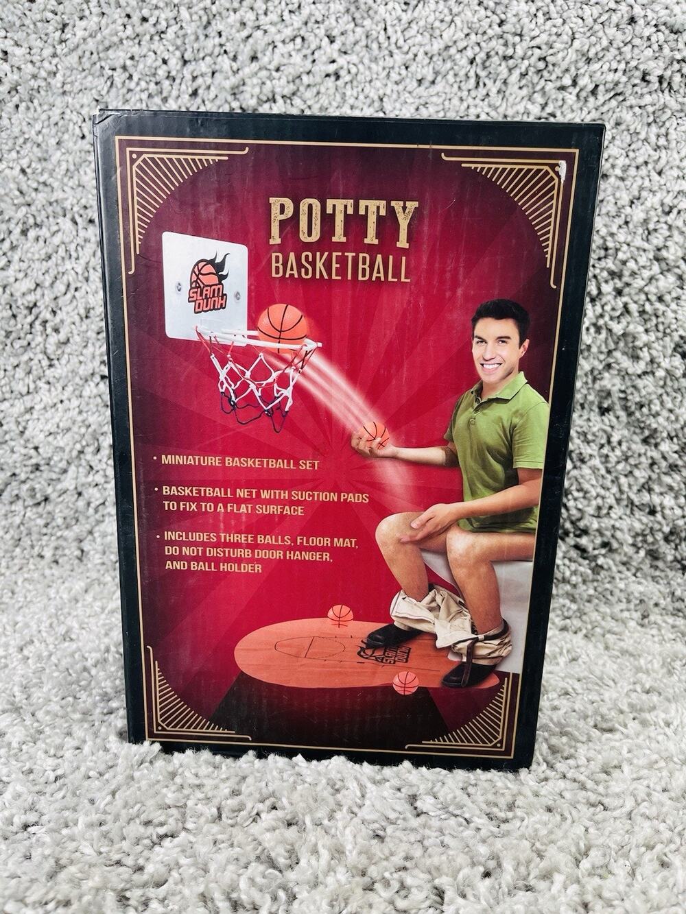 Potty Basketball Bathroom Decor Novelty Man Cave Game Urinal Camping New